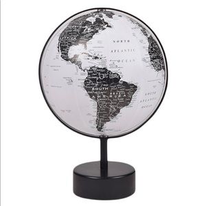 Office Black & White Globe